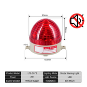 Red Flashing No Buzzer Bolt Mount