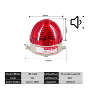 Red Flashing Buzzer Bolt Mount