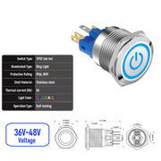 Blue 36V-48V  Maintained  SPDT