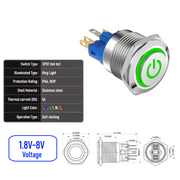 Green 1.8V-8V  Maintained  SPDT