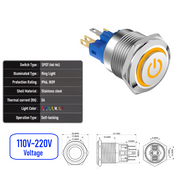 Orange 110V-220V  Maintained  SPDT