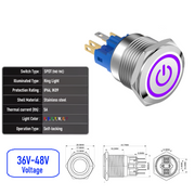 Purple 36V-48V  Maintained  SPDT