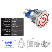 Red 1.8V-8V  Maintained  SPDT