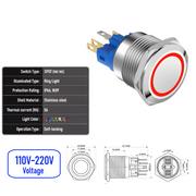 Red 110V-220V  Maintained  SPDT