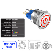 Red 110V-220V  Maintained  SPDT