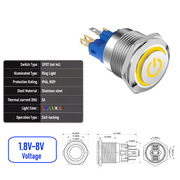 Yellow 1.8V-8V  Maintained  SPDT