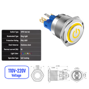 Yellow 110V-220V  Maintained  SPDT