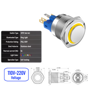 Yellow 110V-220V  Maintained  SPDT