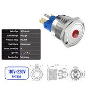 Red 110V-220V  Maintained  SPDT