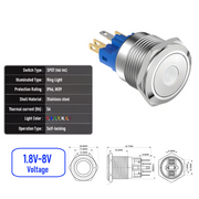 White 1.8V-8V  Maintained  SPDT