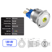 Yellow 1.8V-8V  Maintained  SPDT