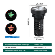 Red  Green  AC DC 110V  Grounding