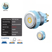 Yellow DPDT Maintained