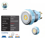 Yellow SPDT Maintained