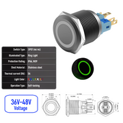 Green 36V-48V  Maintained B  SPDT