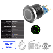 Green 1.8V-8V  Maintained B  SPDT