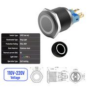 White 110V-220V  Maintained B  SPDT