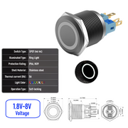 White 1.8V-8V  Maintained B  SPDT