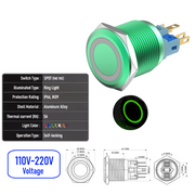 Green 110V-220V  Maintained G  SPDT