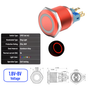 Red 1.8V-8V  Maintained R  SPDT