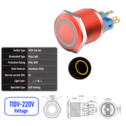 Yellow 110V-220V  Maintained R  SPDT