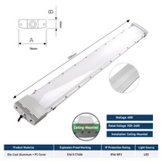 60W L1200 Ceiling-Mounted