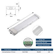20W L600 Ceiling-Mounted