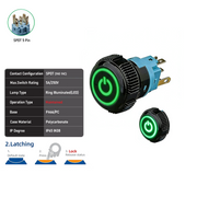 Green SPDT Maintained