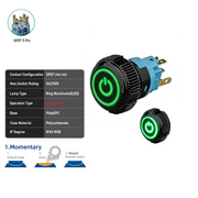 Green SPDT Momentary