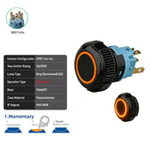 Orange SPDT Momentary