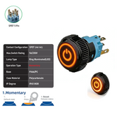 Orange SPDT Momentary