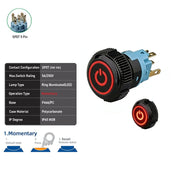 Red SPDT Momentary