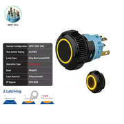 Yellow DPDT Maintained