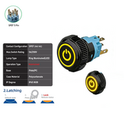 Yellow SPDT Maintained