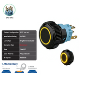 Yellow SPDT Momentary