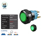 Green SPDT Maintained