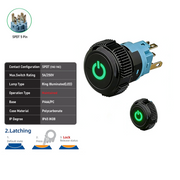 Green SPDT Maintained