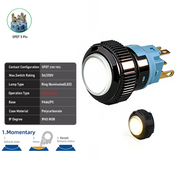 White SPDT Momentary