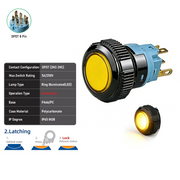 Yellow DPDT Maintained