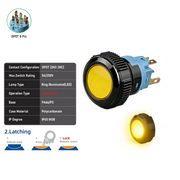 Yellow DPDT Maintained