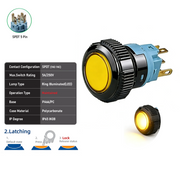 Yellow SPDT Maintained