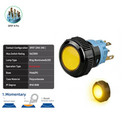Yellow DPDT Momentary