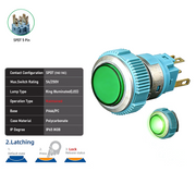 Green SPDT Maintained