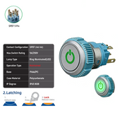 Green SPDT Maintained