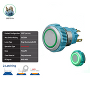 Green SPDT Maintained