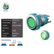 Green DPDT Momentary