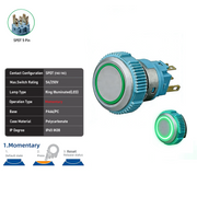 Green SPDT Momentary