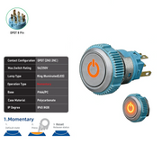 Orange DPDT Momentary