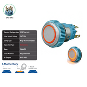 Orange SPDT Momentary