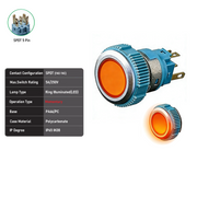 Orange SPDT Momentary